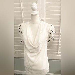 Size 0 French connection. Embellished sleeves!